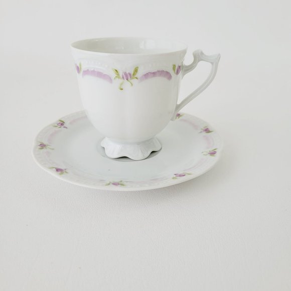 Hutschenreuther Viktoria Hand-Painted Teacup/Saucer, Rare Elegant German Teacup - Picture 12 of 12